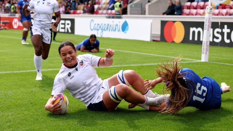 Women’s Rugby World Cup: United States thrash Samoa but knocked out