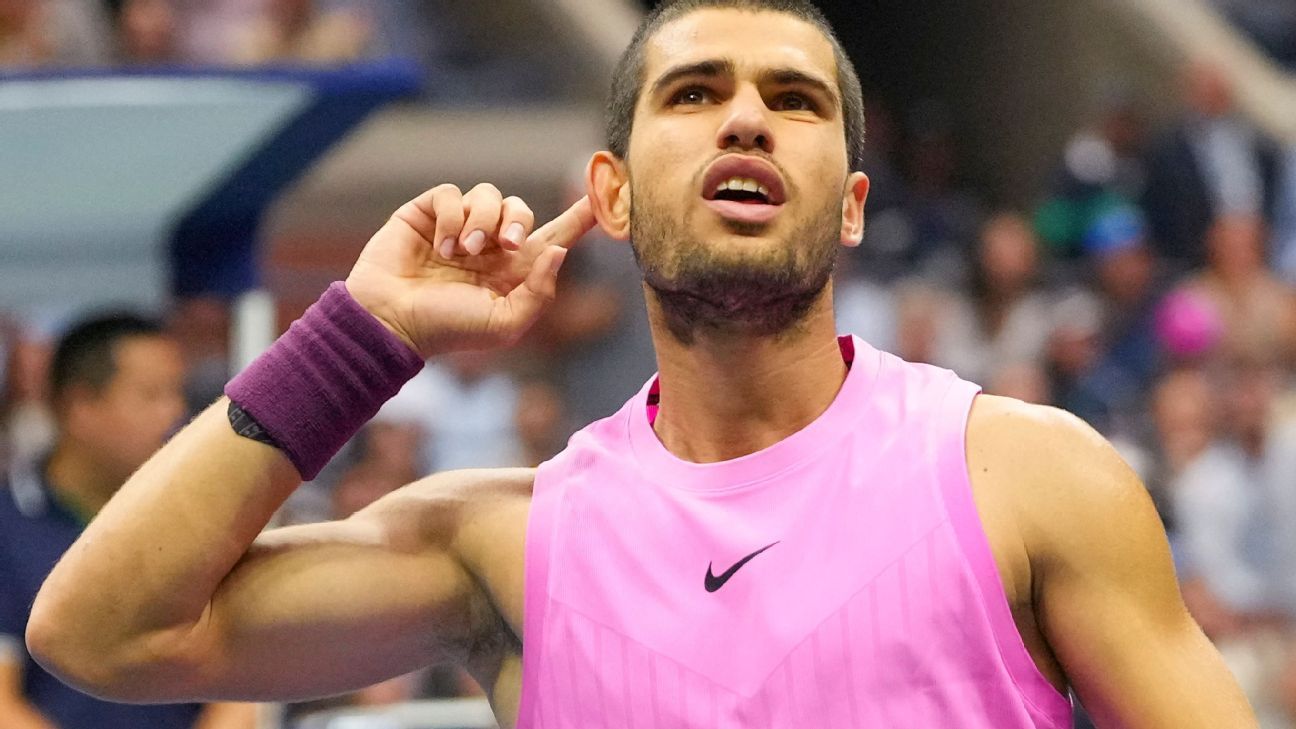 Carlos Alcaraz defeats rival Jannik Sinner at US Open