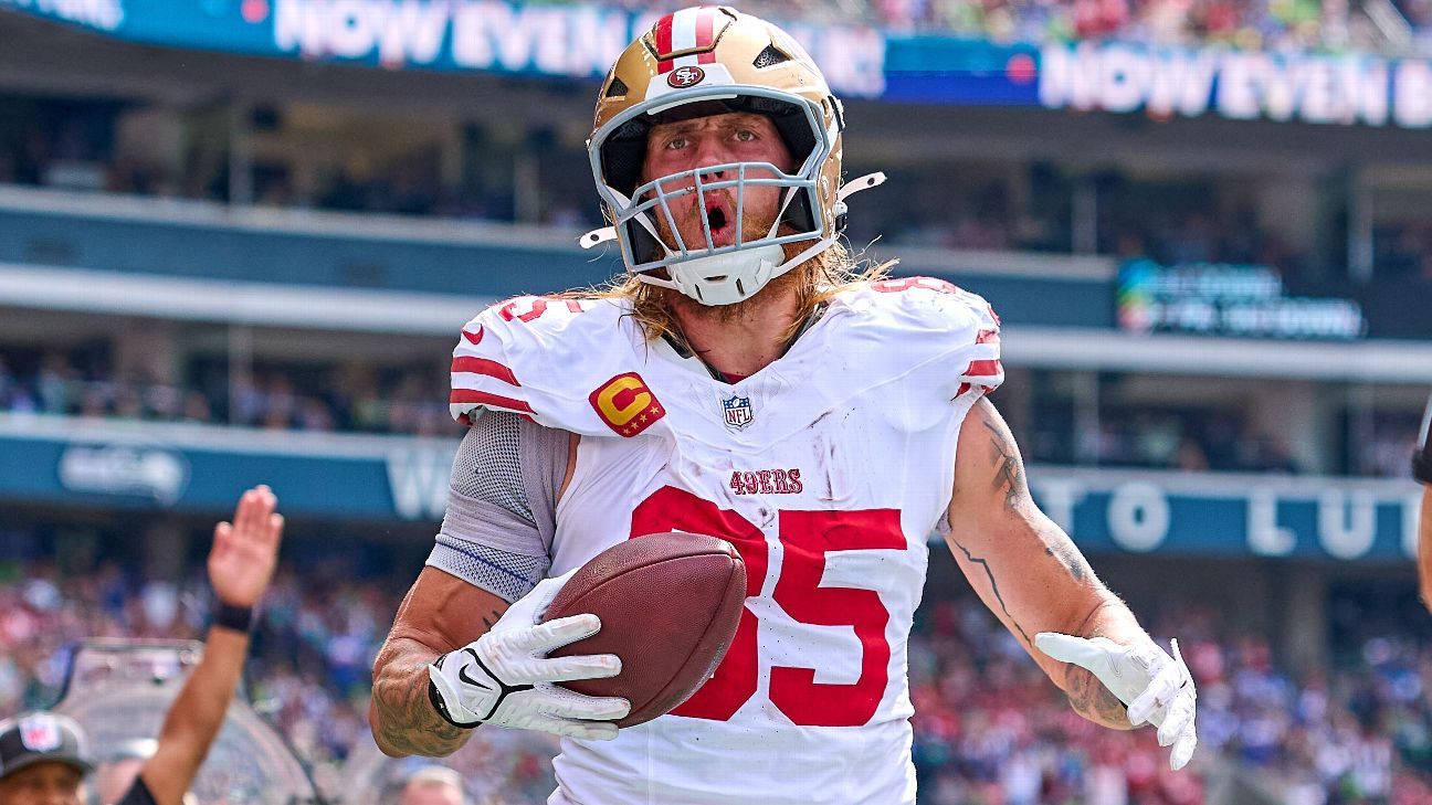 49ers place George Kittle on IR, waive Jake Moody