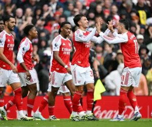 Arsenal Thrash Nottingham Forest At Emirates