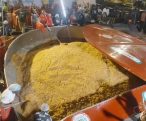 VIDEO: Moment Hilda Baci’s giant pot broke during GWR largest Jollof rice attempt