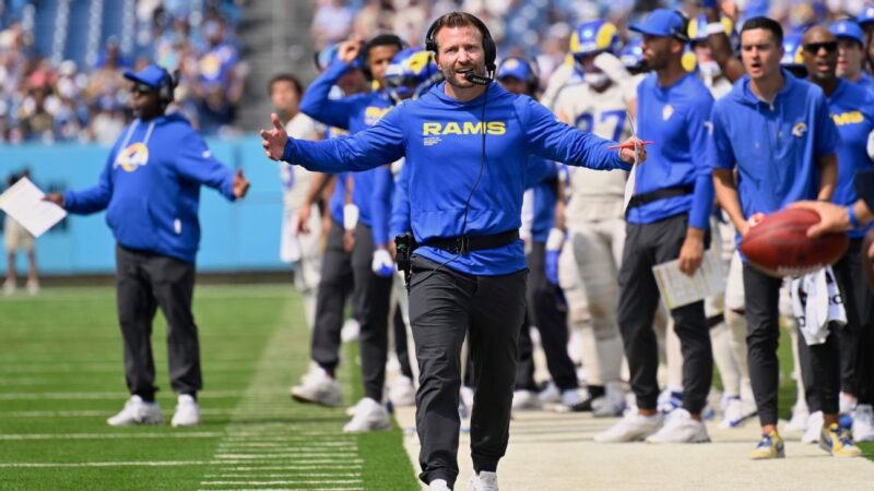 Rams’ Sean McVay tore plantar fascia during Week 2 victory