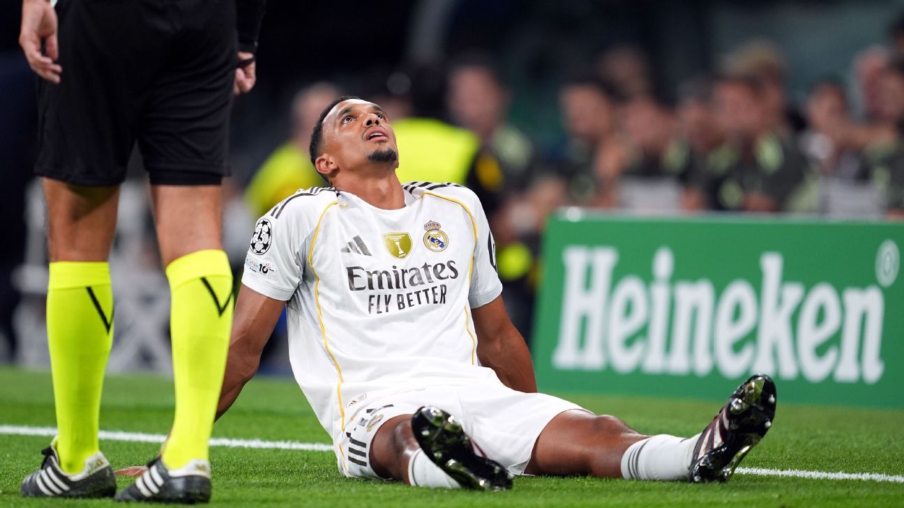 Trent Alexander-Arnold exits with injury for Real Madrid