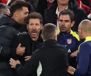 Atlético’s Simeone on Anfield squabble: ‘I was fighting back’