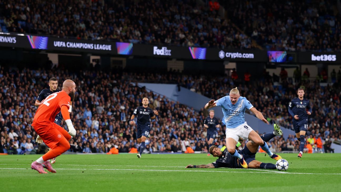 Champions League live updates: Man City-Napoli, Newcastle-Barça