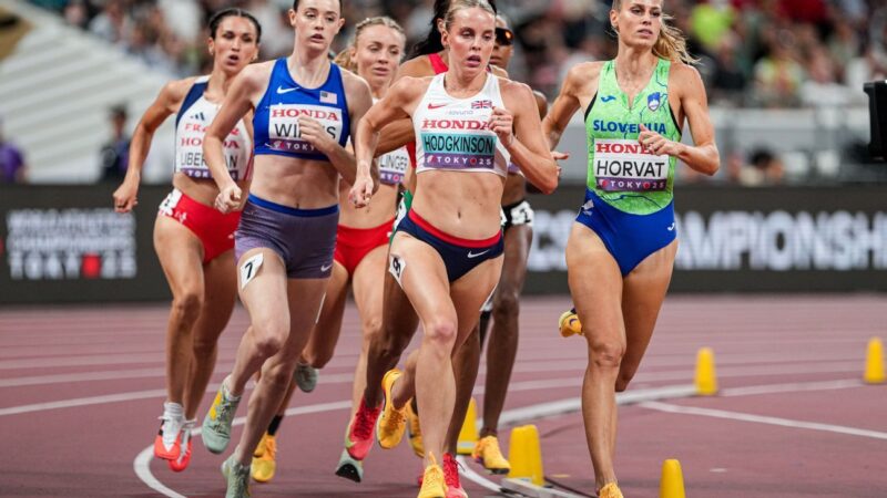 World Athletics Championships: Keely Hodgkinson fights boredom to make 800m semis