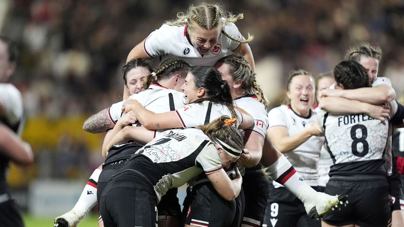 Women’s Rugby World Cup: Canada overcome holders New Zealand to reach final