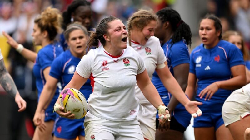 England survive brave France to reach Women’s Rugby World Cup final