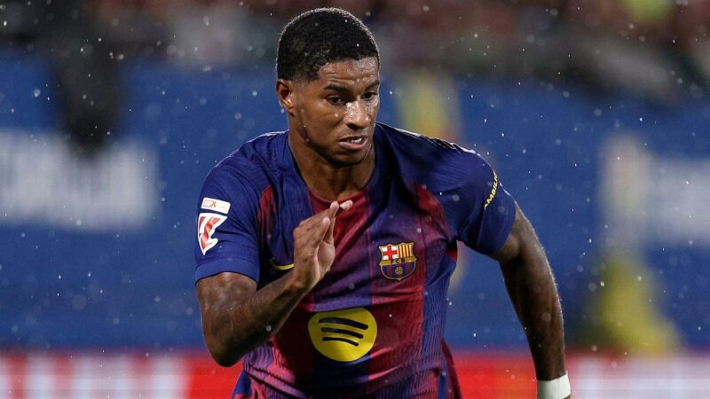 Barcelona’s Marcus Rashford benched after two mins late – source
