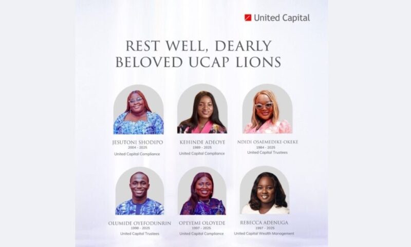 REVEALED: Names, pictures, ages of United Capital employees who died in Afriland Towers fire