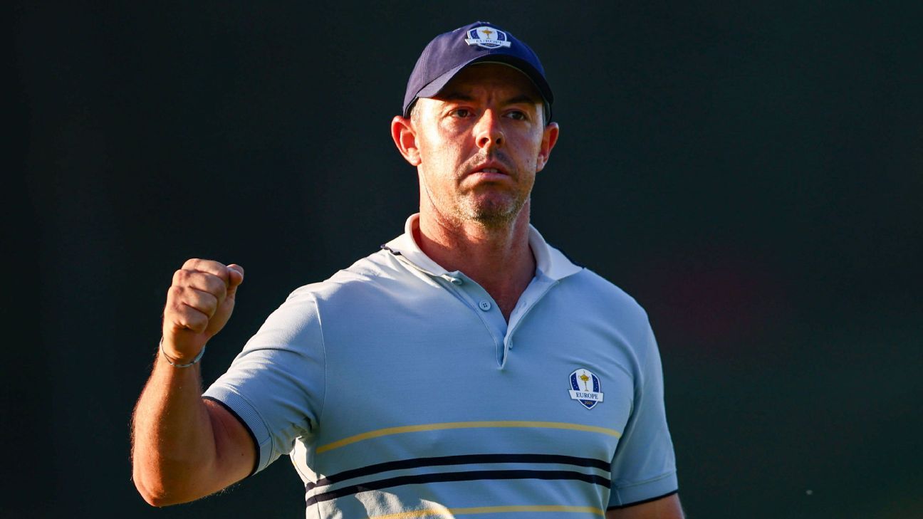 Ryder Cup: McIlroy in focus as Europe lead U.S. by three after Day 1