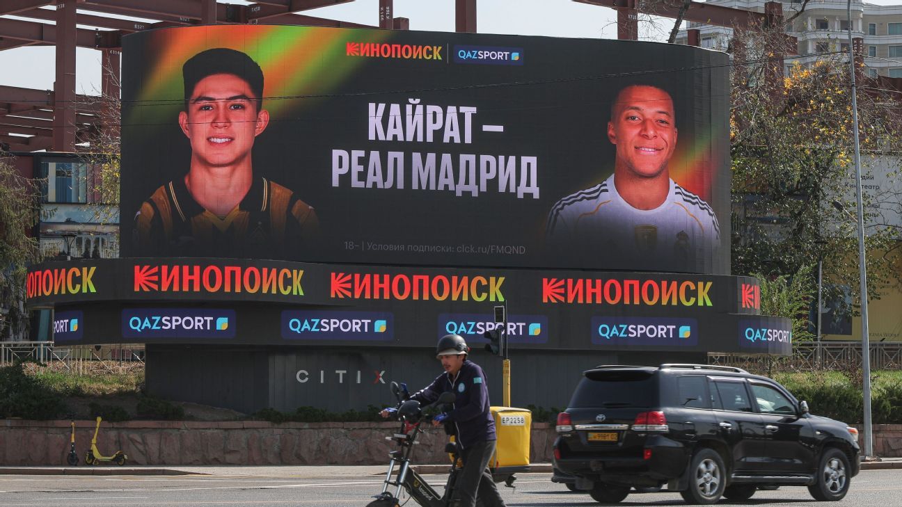 Real Madrid travel 4,000 miles east for Champions League match