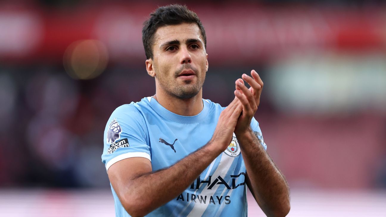 Man City’s Guardiola: Rodri not ready to play 3 games in a week
