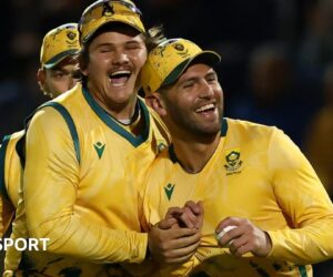 England vs South Africa: Tourists win rain-affected opening T20 in Cardiff