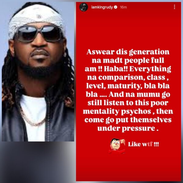 Paul of P-Square blows hot, calls out people living for comparison and pressure