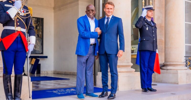 Tinubu, Macron Hold Private Working Lunch at Élysée Palace