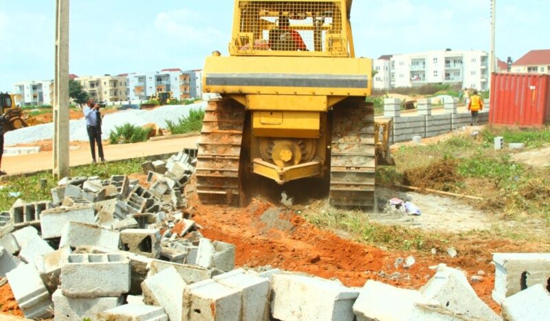 FCTA Demolishes Over 30 Illegal Foundations at Abuja’s River Park Estate