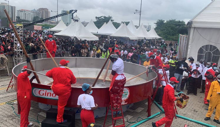 Hilda Baci begins Guinness World Record attempt for largest pot of jollof rice