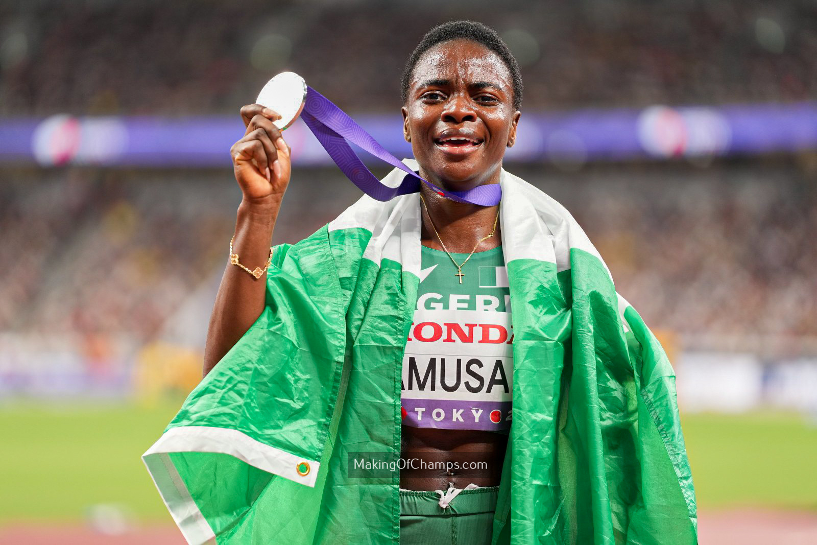Amusan Clinches Silver At World Athletics Championships