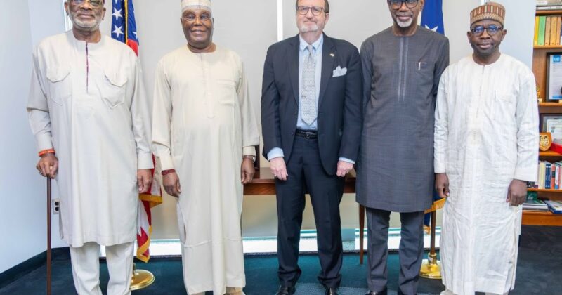 Atiku Leads Delegation in High-Level Talks with US Ambassador to Bolster Nigeria-US Ties