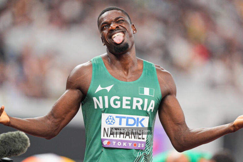 Nathaniel Cruises Into Men’s 400m Hurdles Final