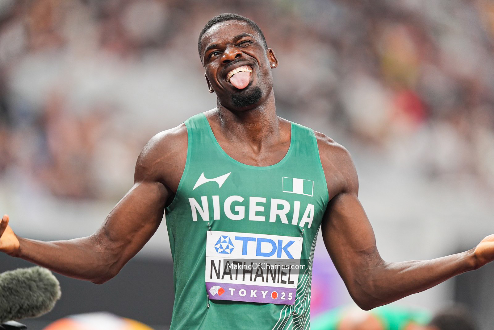 Nathaniel Cruises Into Men’s 400m Hurdles Final