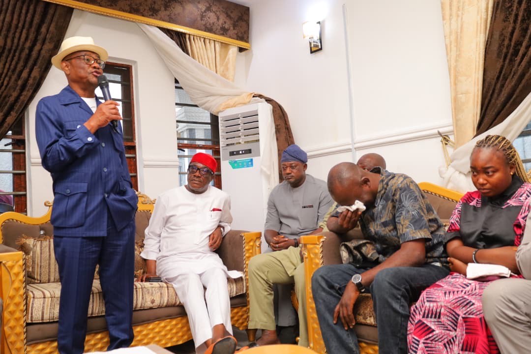 Wike visits family of late pioneer female FCT Head of Service, says “I thought it was joke taken too far”