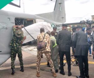 Nigerian Governor Receives Remains of Ex-IGP, Touching Video, Photos Emerge
