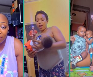 Woman Who Gave Birth to Quadruplets Mentions How Long Her Mother Will Stay for Omugwo