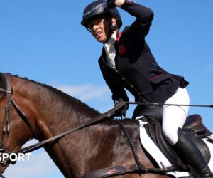 Ros Canter: Pregnant rider wins Burghley Horse Trials on Lordships Graffalo