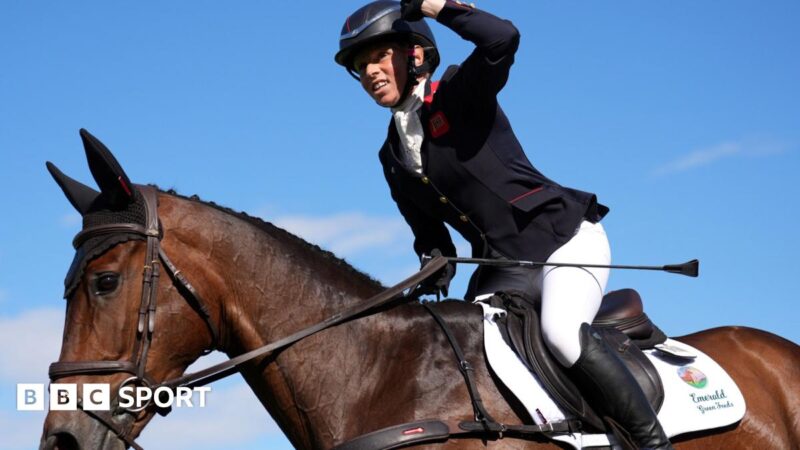 Ros Canter: Pregnant rider wins Burghley Horse Trials on Lordships Graffalo