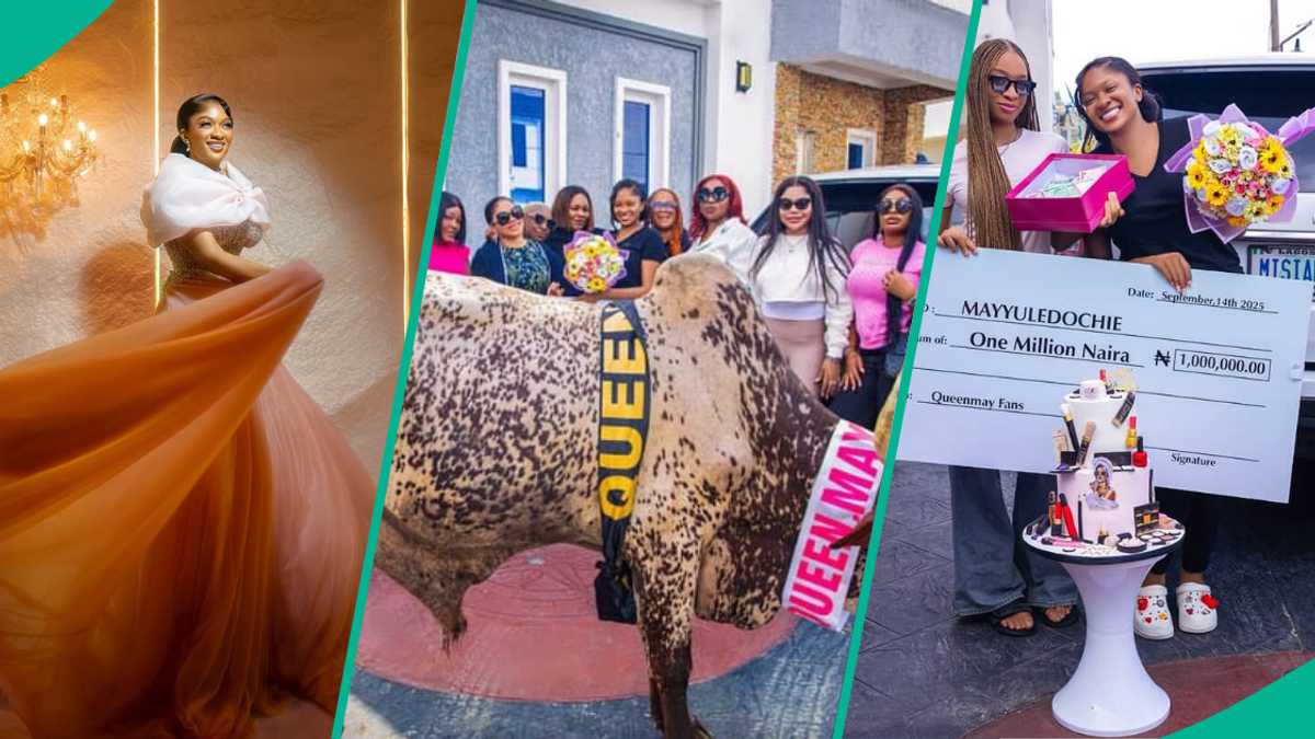May Edochie Surprised on B’day, Gets Cow, N1m, Other Gifts, Clip Trends: “The Love is Real”