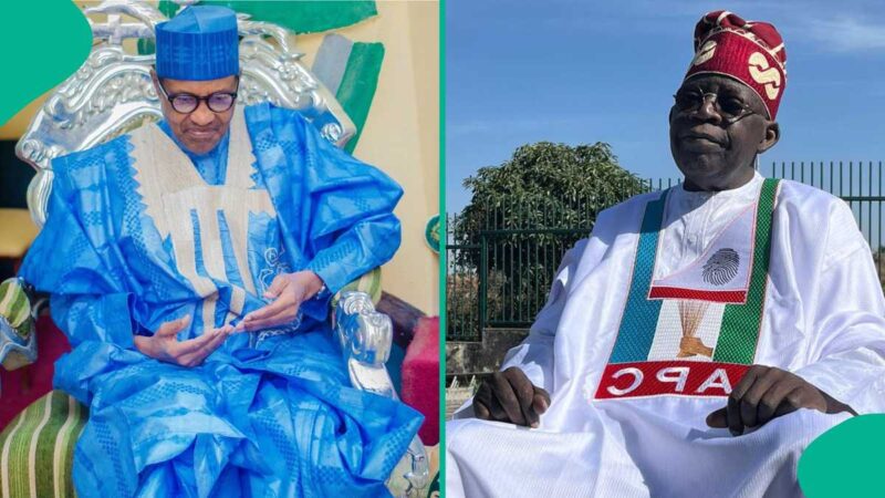 Reactions as Tinubu Mentions What Buhari Actually Left Behind