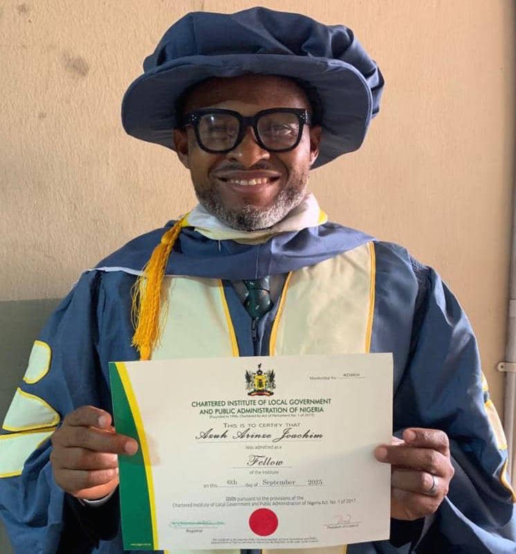 Azuh Arinze conferred with CIPA fellowship