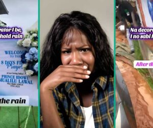 “Painful”: Nigerian Lady Shares Before-and-After Video After Rain Ruins Event Job, People React