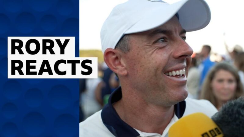 Rory McIlroy interview after Ryder Cup 2025 win
