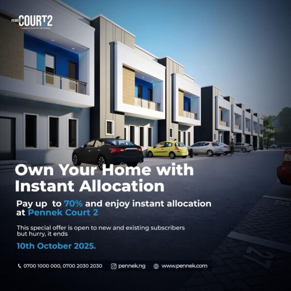 Own Your Dream Duplex in Abuja — Get Allocated with Just 70% Payment!