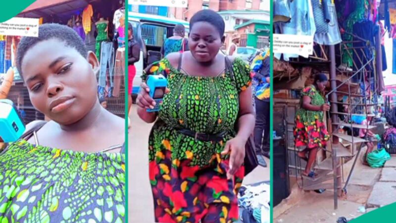 Female POS Vendor Who Stands for Hours Hustling at Awka Market Shares Emotional Video, People React