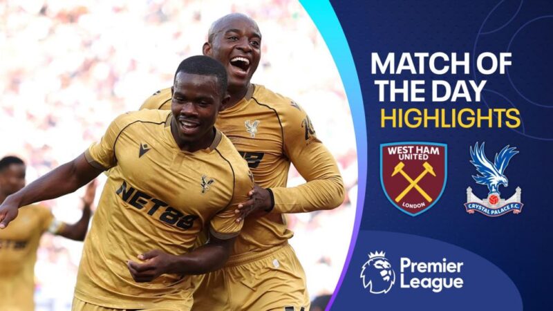 Premier League: West Ham v Crystal Palace highlights
