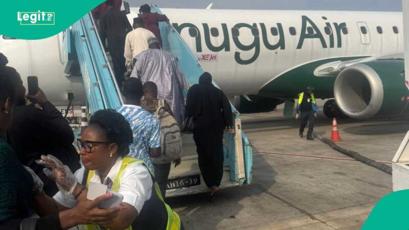 KWAM 3: Drama as Enugu Air Officials Drag Passenger on Board Out, Video Sparks Reactions
