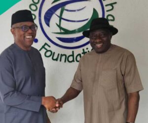 Breaking: Jonathan, Peter Obi in Closed-Door Meeting Amid Opposition Plot to Sack Tinubu