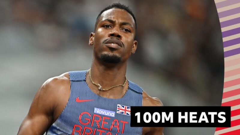 World Athletics Championship: GB’s Azu, Glave and Hughes through to 100m semi-finals