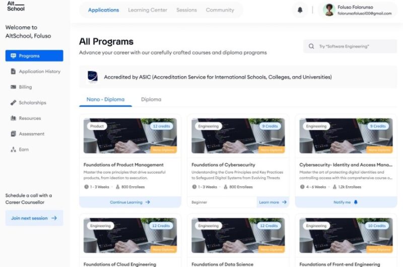 AltSchool Africa is introducing Nano-diploma, a self-paced learning model