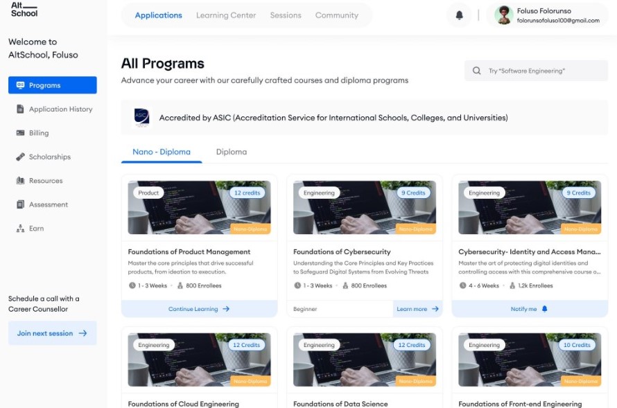 AltSchool Africa is introducing Nano-diploma, a self-paced learning model
