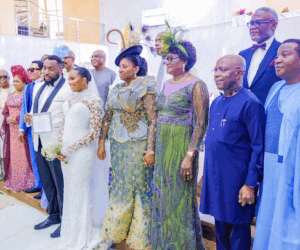 Atiku, Patience Jonathan, El-Rufai, Others Attend Amaechi’s Son’s Church Wedding In Abuja