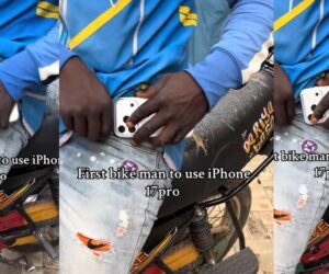 Man baffled after spotting bikeman using latest iPhone 17 Pro (WATCH)