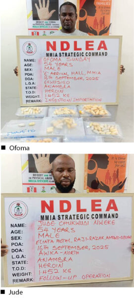 Brazil returnees excrete 116 wraps of heroin, cocaine in NDLEA custody – Daily Trust