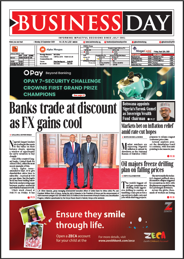 BusinessDay 15th Sep 2025
