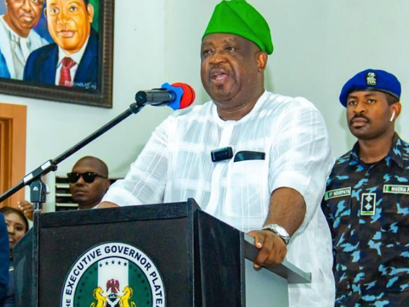 Plateau Governor Mutfwang Renews Call For State Police To Tackle Insecurity, Dismisses Defection From PDP
