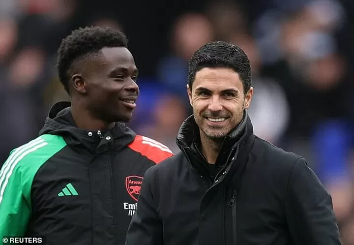 Saka Out Of Nottingham Forest Clash –Arteta